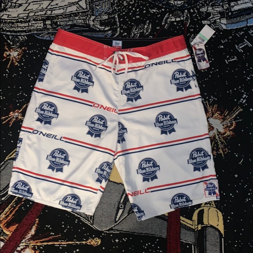 Men’s O’Neill Pabst Trunks Board Shorts NWT